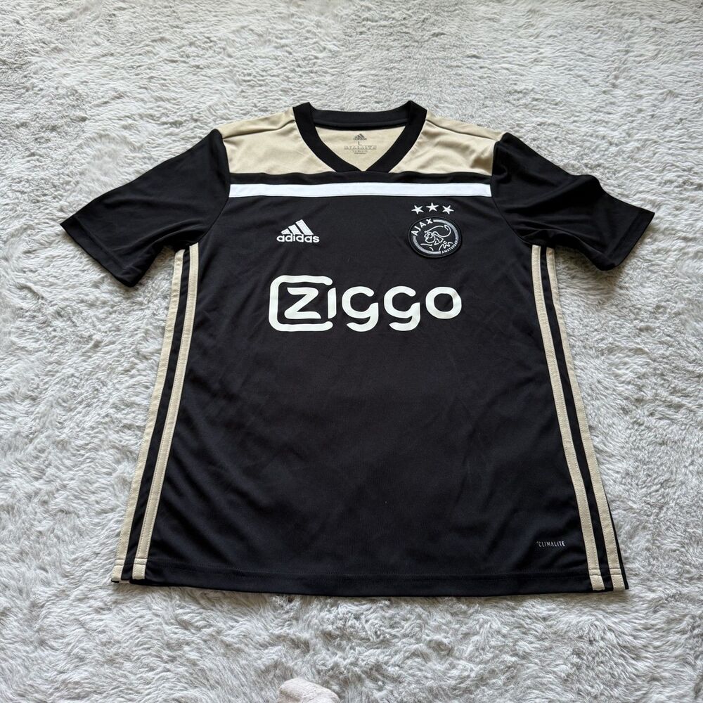 ADIDAS AFC AJAX AMSTERDAM 2018-19 AWAY FOOTBALL SOCCER JERSEY YOUTH LARGE